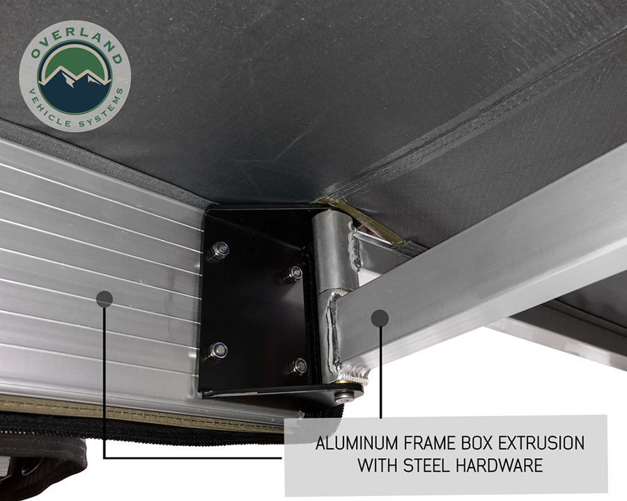 Nomadic 180 Awning support beams and hinge