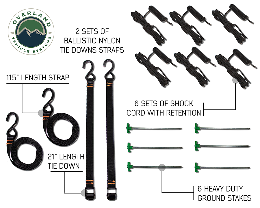 Nomadic 270 awning tie down kit