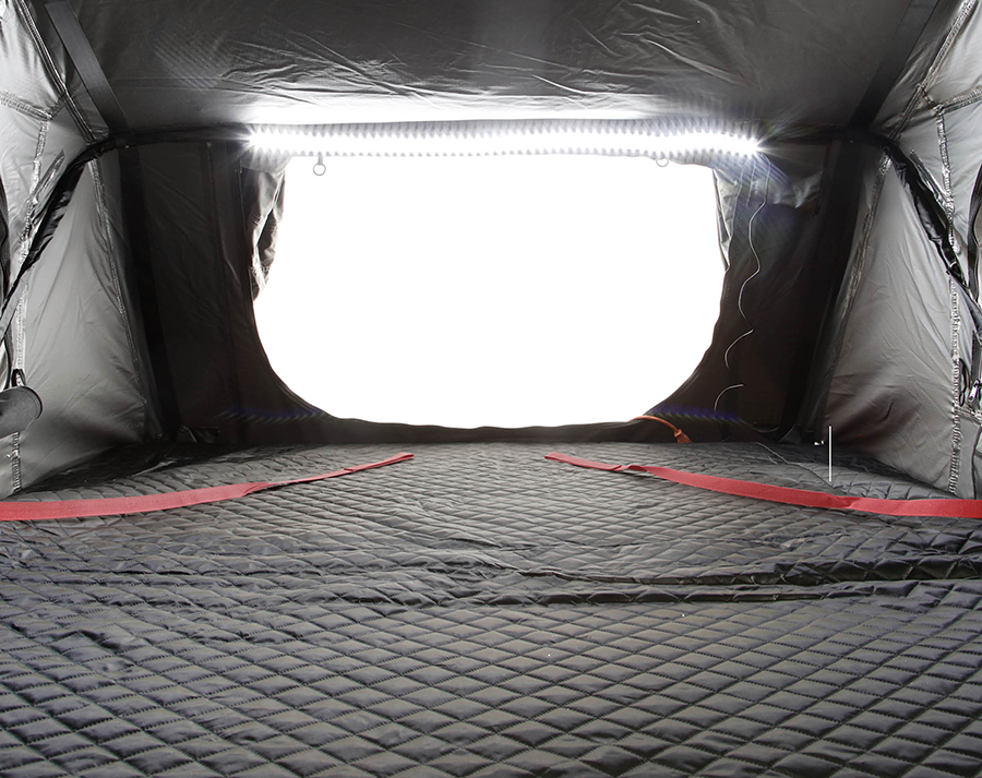 Inside view of Nomadic 4 rooftop tent