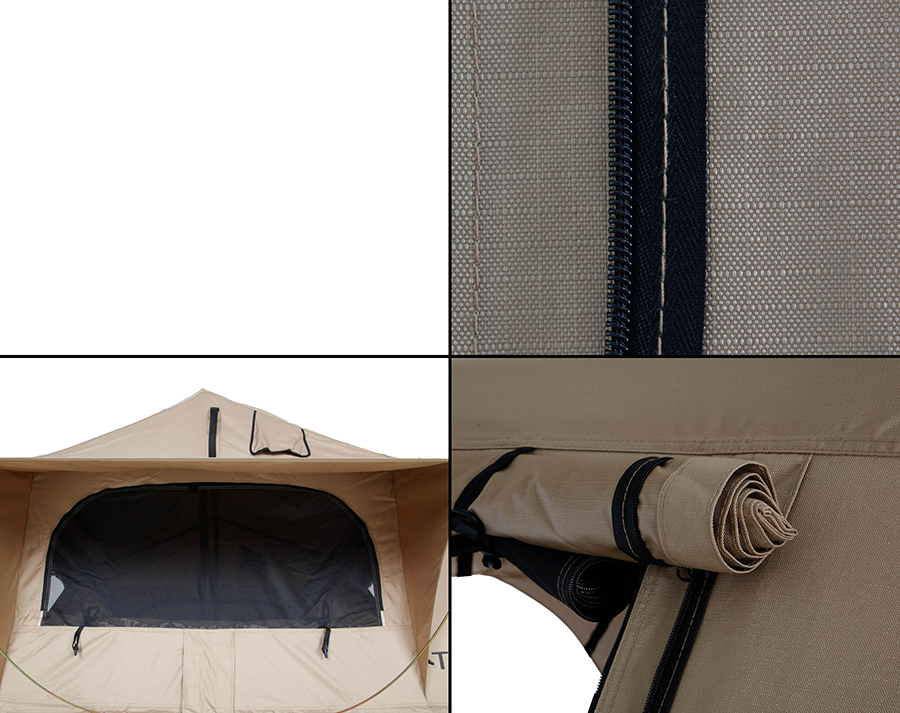 TMBK rooftop tent window system close ups