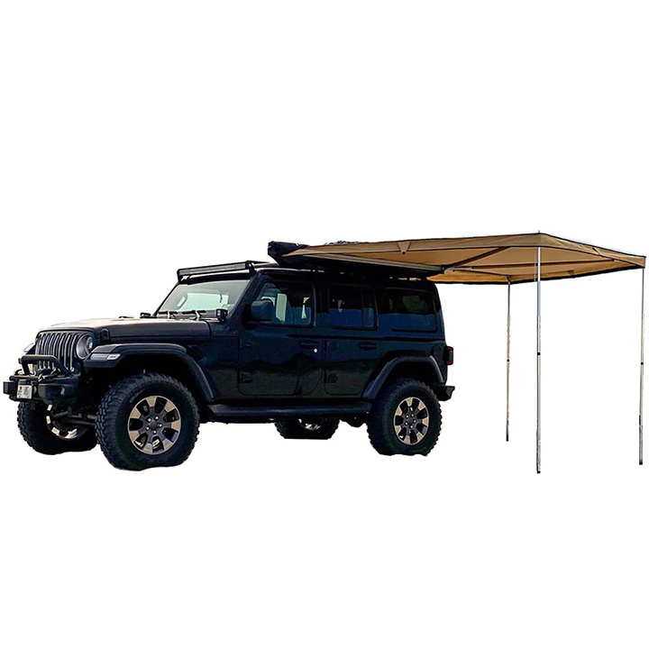 Guana Equipment Morpho 270 Awning from side - tan