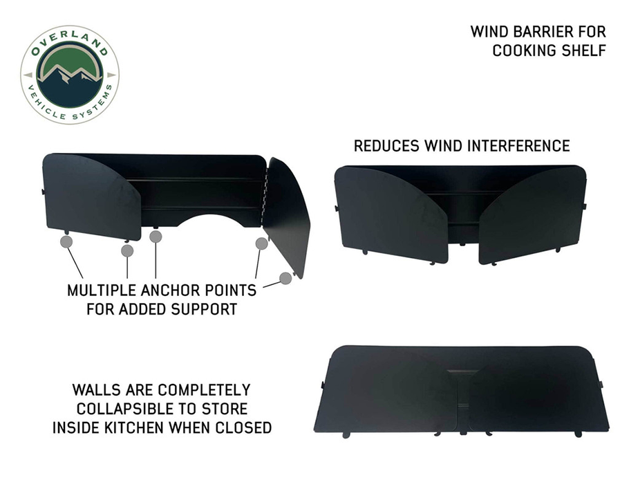 Overland Vehicle Systems CP Duty Glamping Cargo Box With Slide Out Sink, Cooking Shelve and Slide Out Work Station